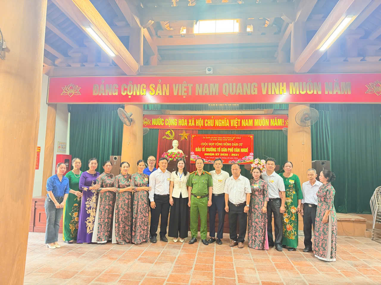 Công an phường Mỹ Hào xây dựng phương án, kế hoạch triển khai lực lượng bảo vệ thành công cuộc bầu cử Tổ trưởng Tổ dân phố
