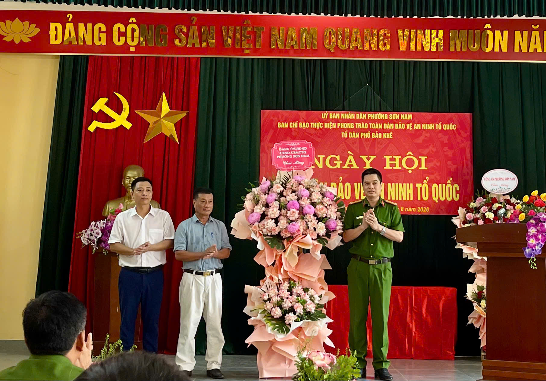 Công an phường Sơn Nam hướng dẫn Tổ dân phố Bảo Khê tổ chức “điểm” Ngày hội Toàn dân bảo vệ an ninh Tổ quốc phường Sơn Nam năm 2026