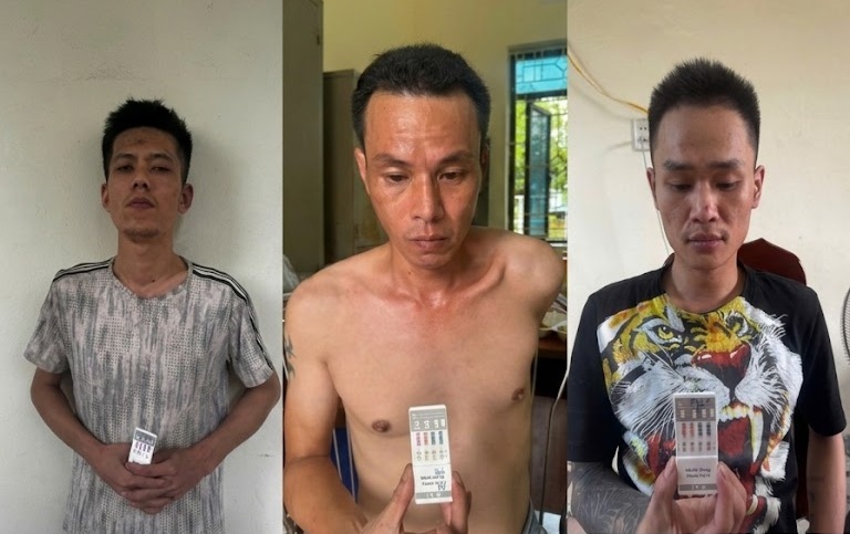 Công an phường Trà Lý phát hiện, bắt giữ nhóm 03 đối tượng tổ chức sử dụng trái phép chất ma túy