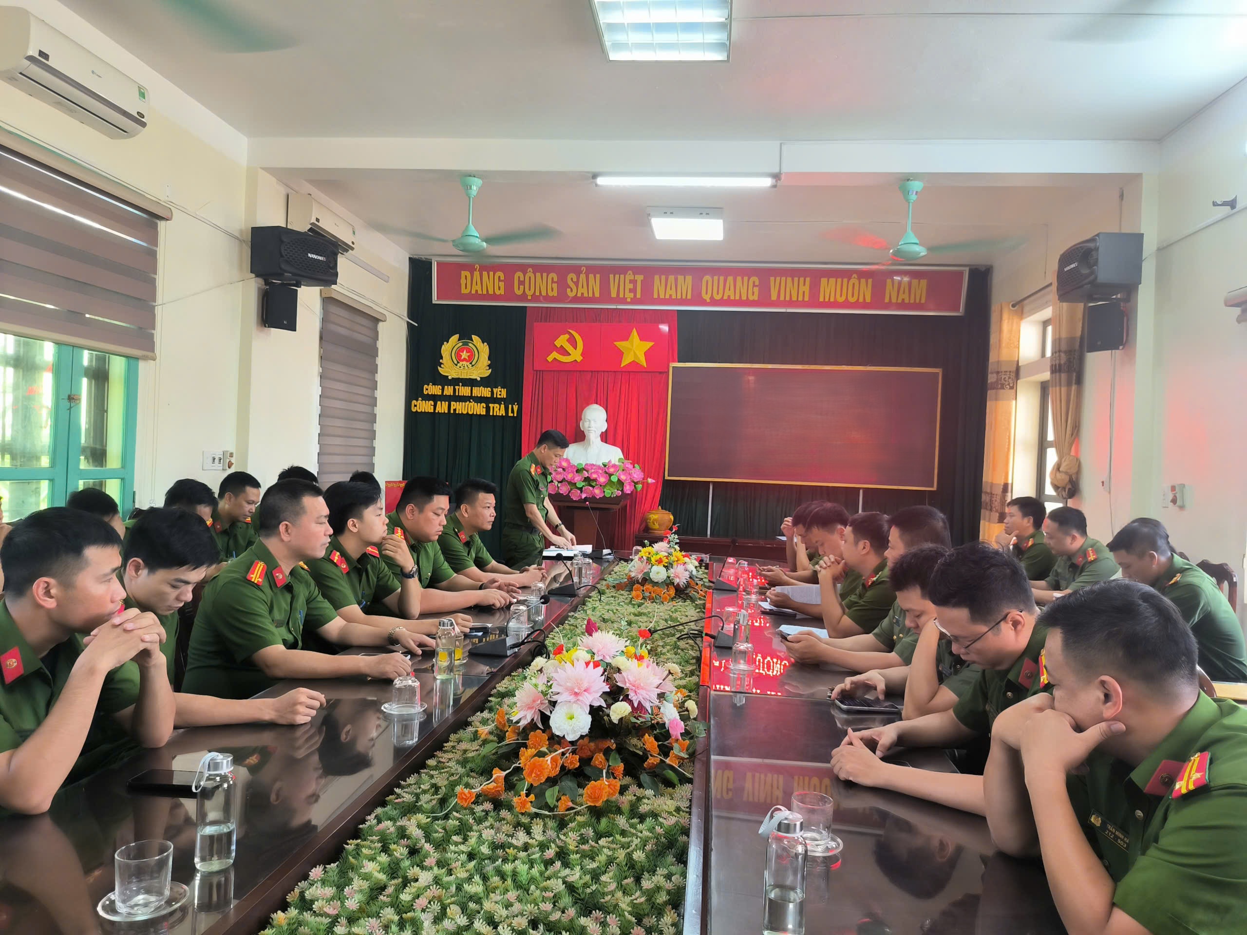 Công an phường Trà Lý triển khai phương án bảo đảm an ninh trật tự dịp Lễ Quốc khánh 02/9