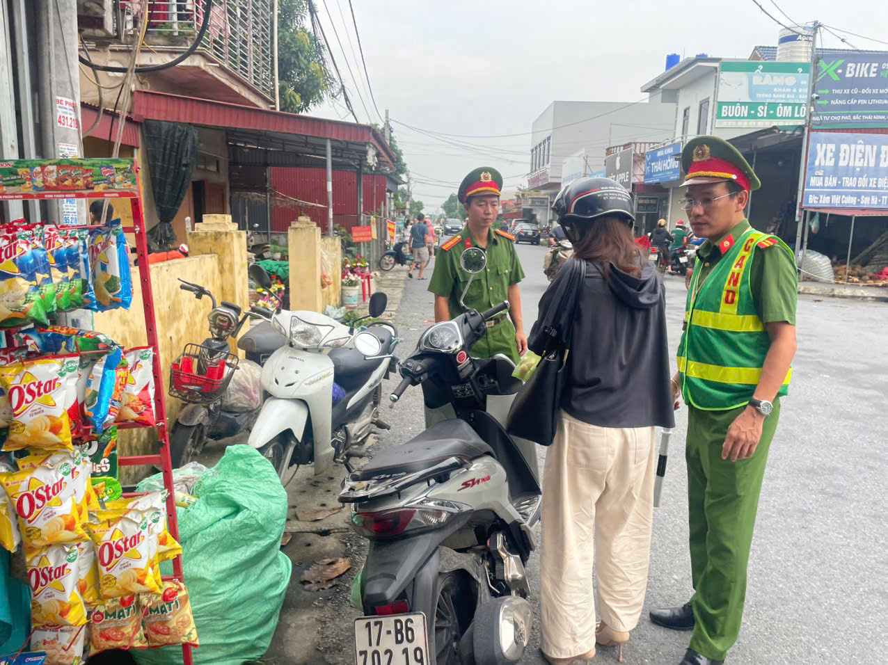 Công an xã Bắc Thái Ninh tăng cường tuyên truyền, tuần tra giữ gìn trật tự công cộng