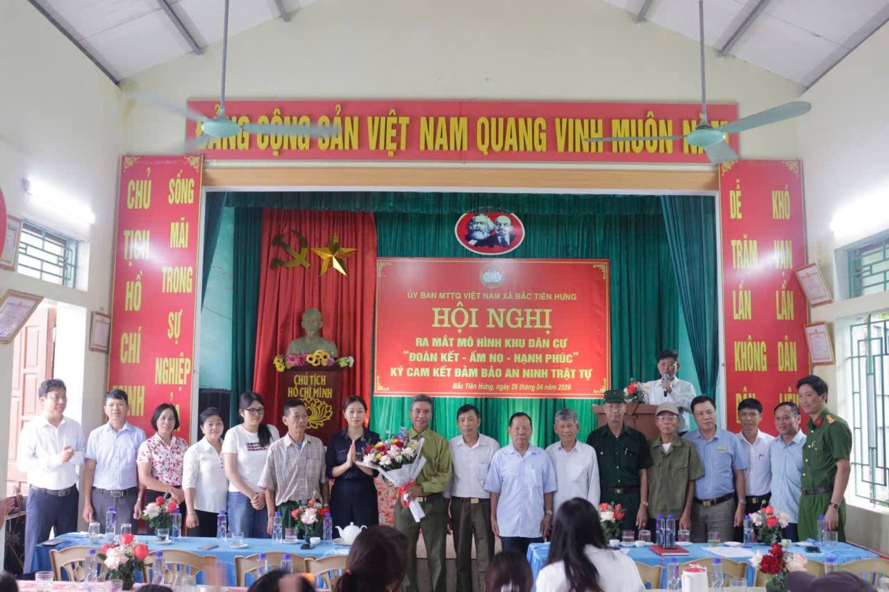 Công an xã Bắc Tiên Hưng - Chung sức giữ bình yên từ sức mạnh đại đoàn kết