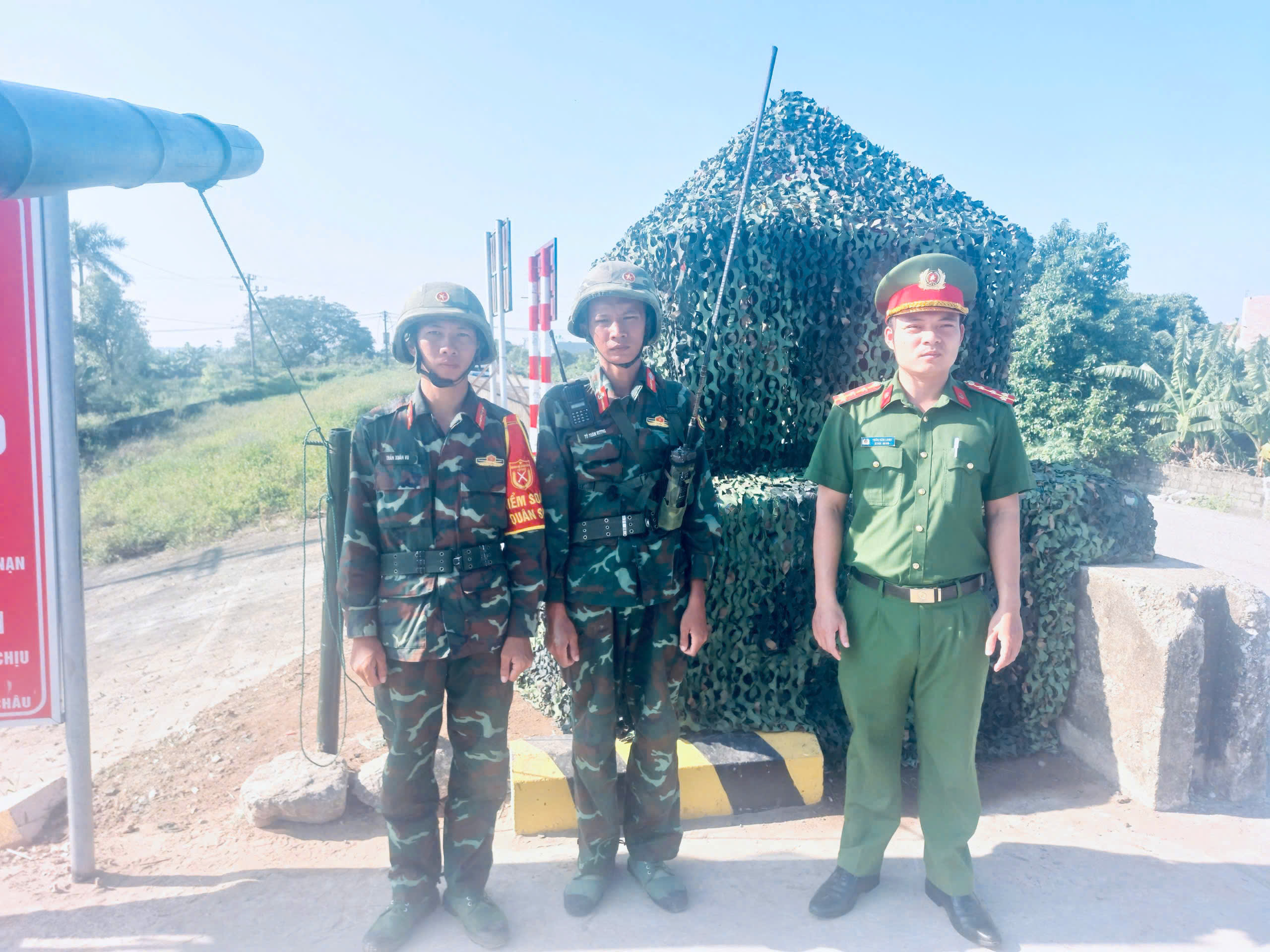 Công an xã Đồng Châu chủ động bảo đảm an ninh, trật tự phục vụ thực binh bắn đạn thật