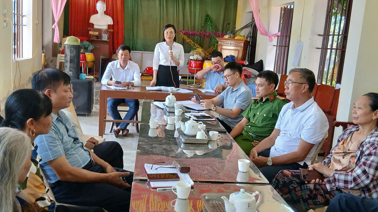 Công an xã Đông Tiền Hải chủ động nắm tình hình, bảo đảm ANTT trong quá trình triển khai dự xây dựng cơ sở hạ tầng điểm dân cư phía nam chùa Minh Tân