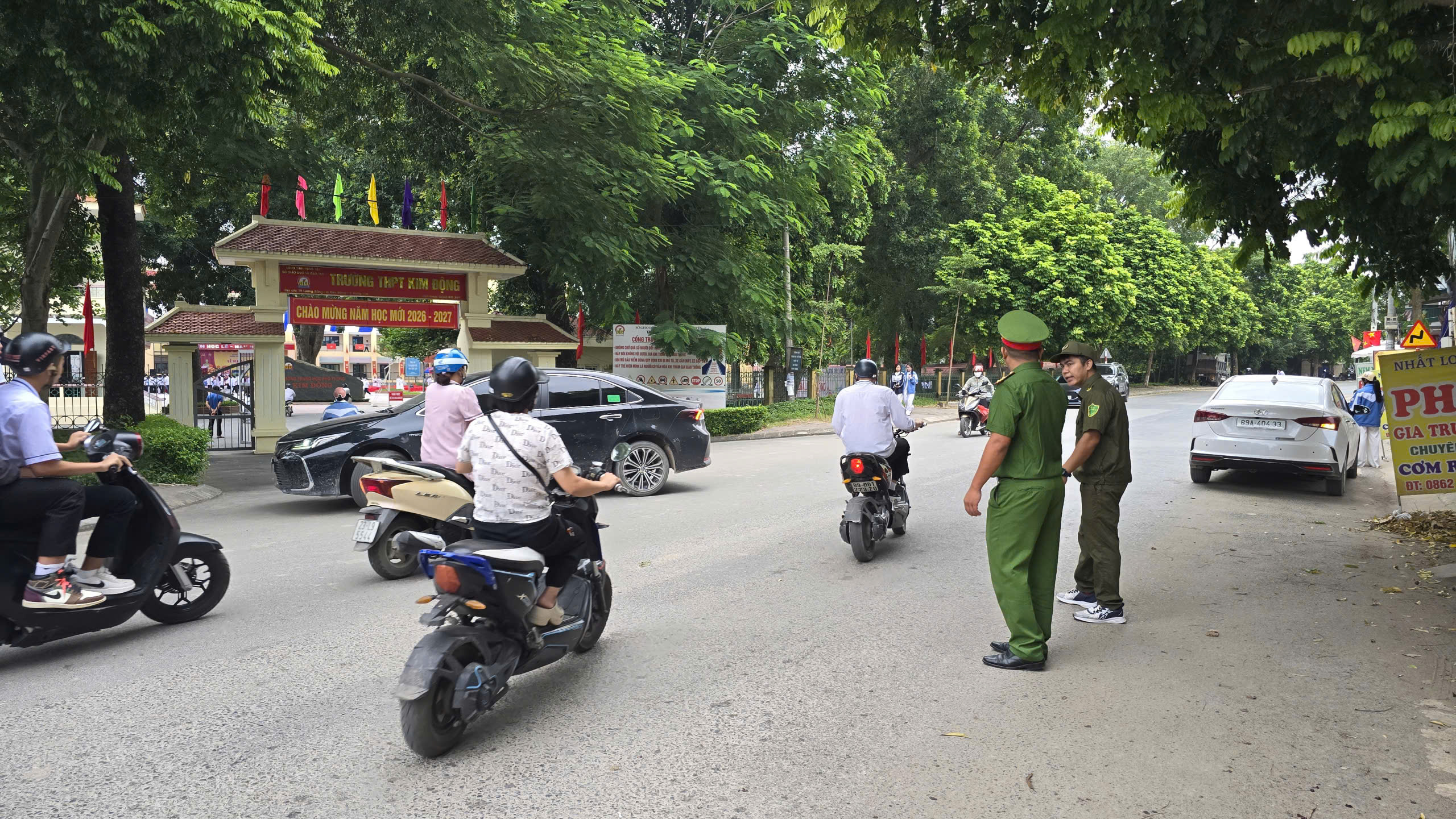 Công an xã Lương Bằng bảo đảm tuyệt đối an toàn Lễ khai giảng năm học 2026 - 2027