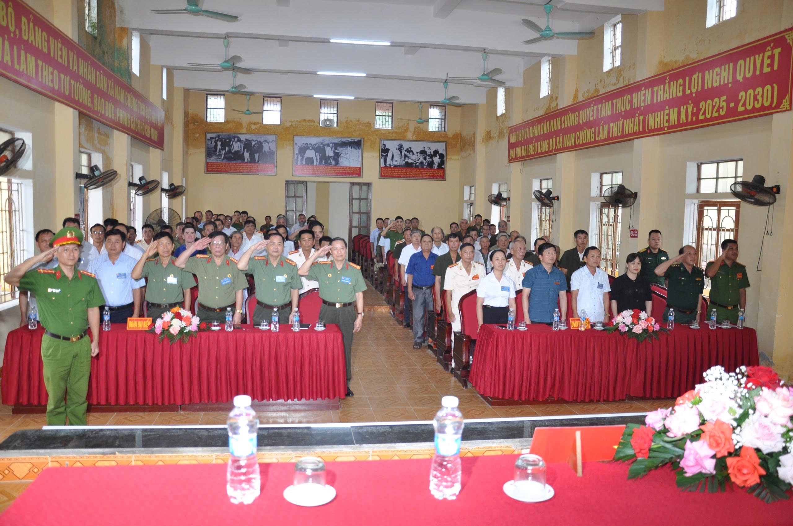 Công an xã Nam Cường phối hợp tổ chức thành công Đại hội thành lập Hội Cựu Công an nhân dân nhiệm kỳ 2026 – 2031