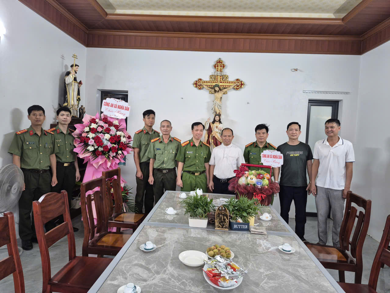 Công an xã Nghĩa Dân phát huy hiệu quả mô hình “Giáo xứ bình yên, kính Chúa yêu nước” trong bảo đảm an ninh, trật tự