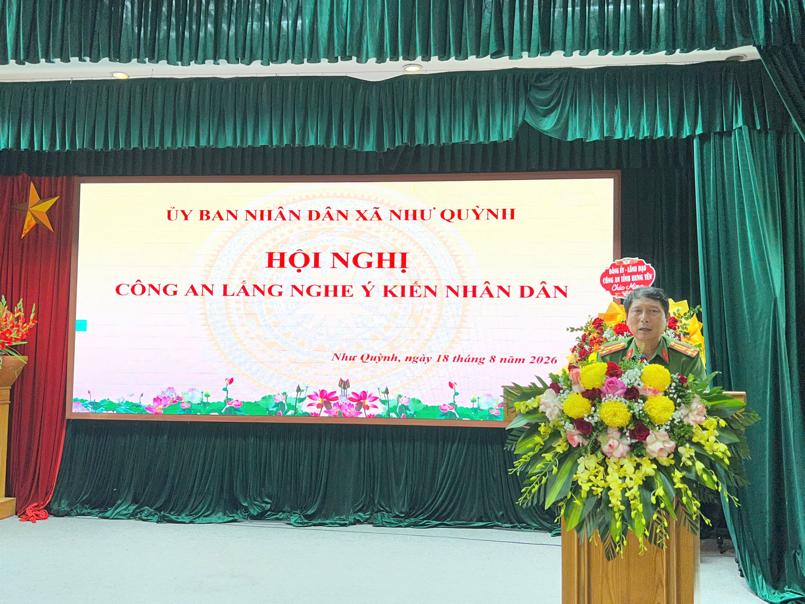 Công an xã Như Quỳnh tham mưu tổ chức Hội nghị “Công an lắng nghe ý kiến Nhân dân” năm 2026