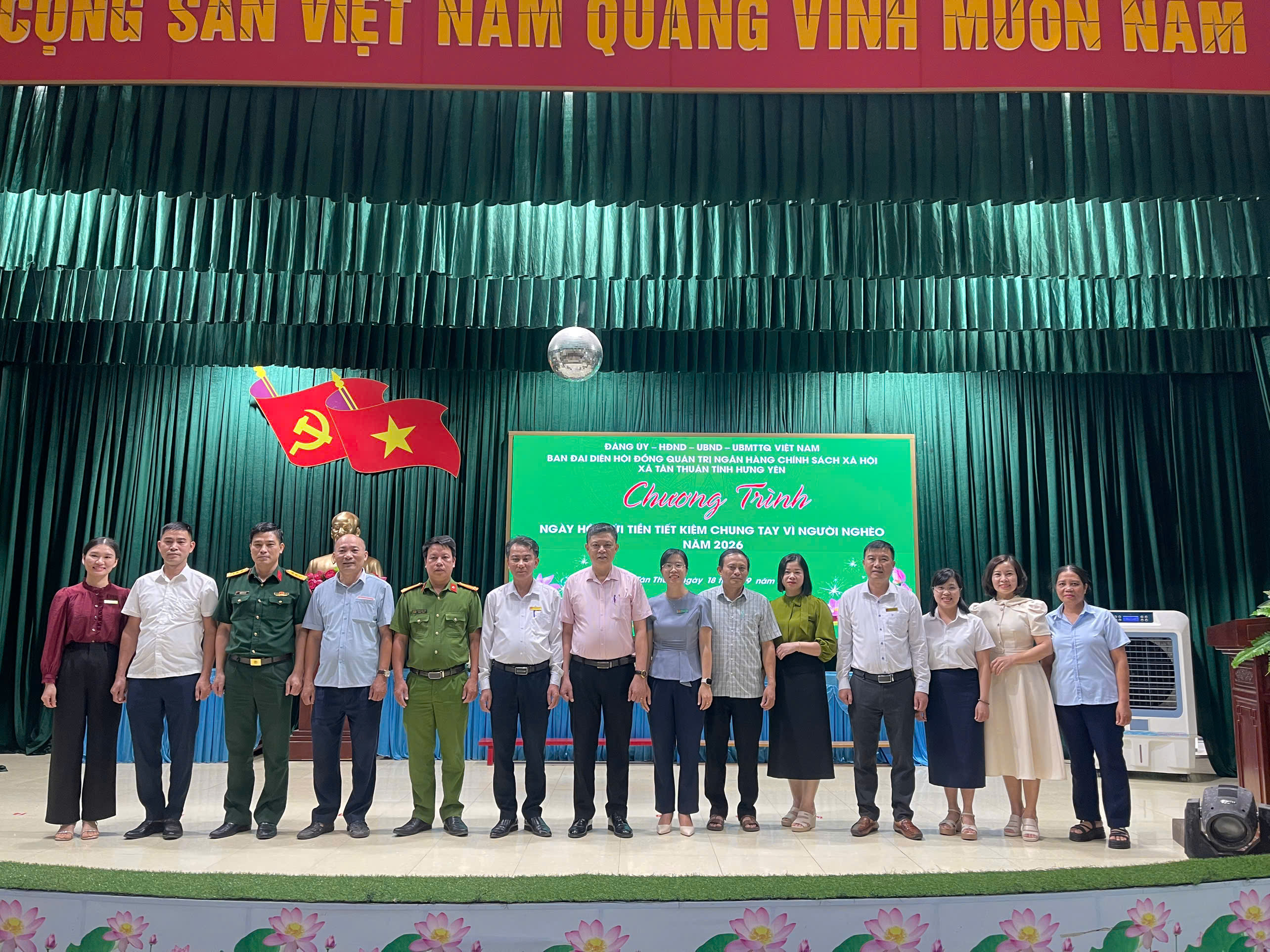 Công an xã Tân Thuận tích cực hưởng ứng Chương trình “Ngày hội gửi tiền tiết kiệm, chung tay vì người nghèo” tại địa phương năm 2026