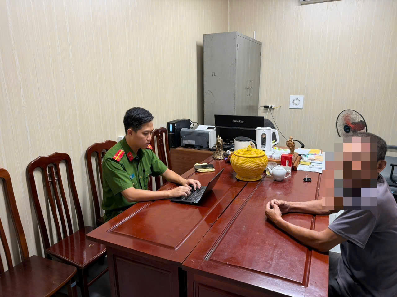 Công an xã Tiên Hưng nhanh chóng xác minh, làm rõ vụ trộm cắp tài sản trên địa bàn