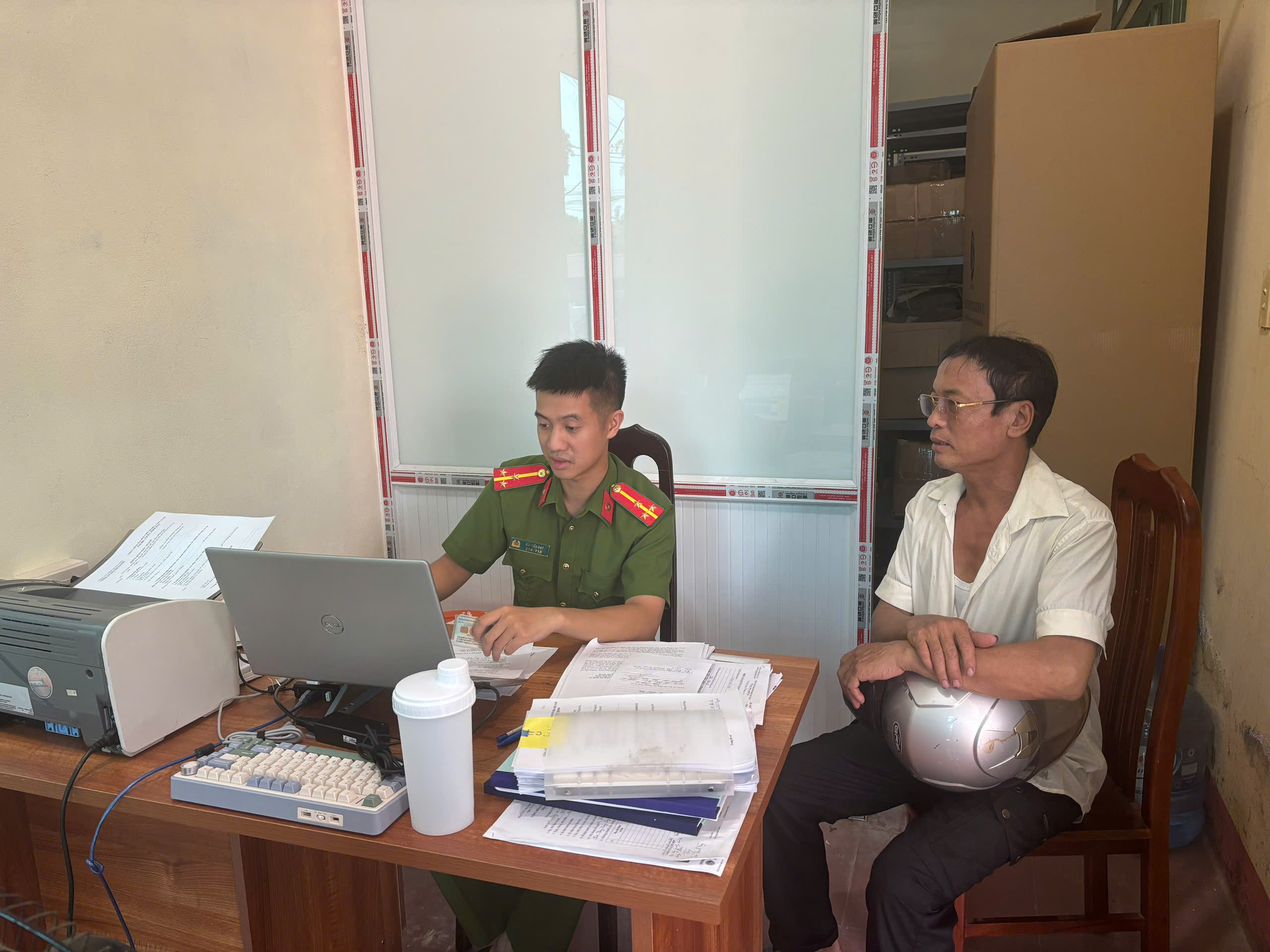 Công an xã Trà Giang tham mưu tiếp tục triển khai Chiến dịch 500 ngày đêm xác định danh tính liệt sĩ