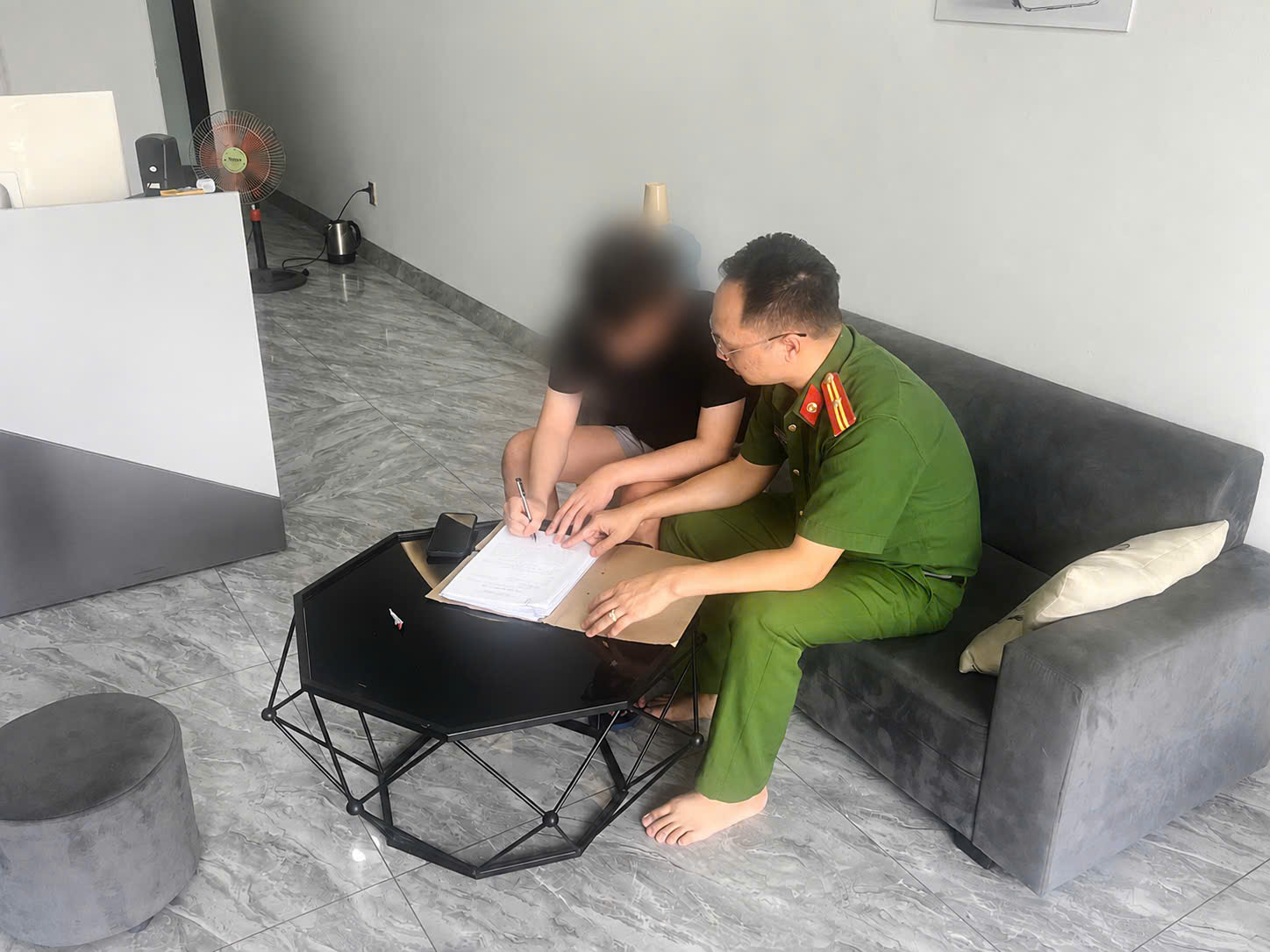 Công an xã Văn Giang chủ động quản lý, giáo dục người chấp hành án tại cộng đồng