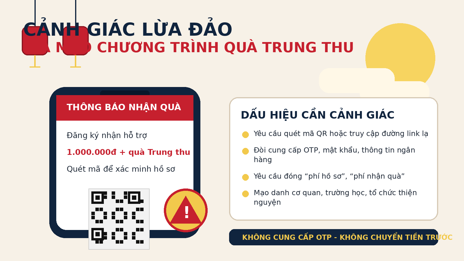 Cảnh giác thủ đoạn lợi dụng các chương trình tặng quà Tết Trung thu để lừa đảo trên không gian mạng