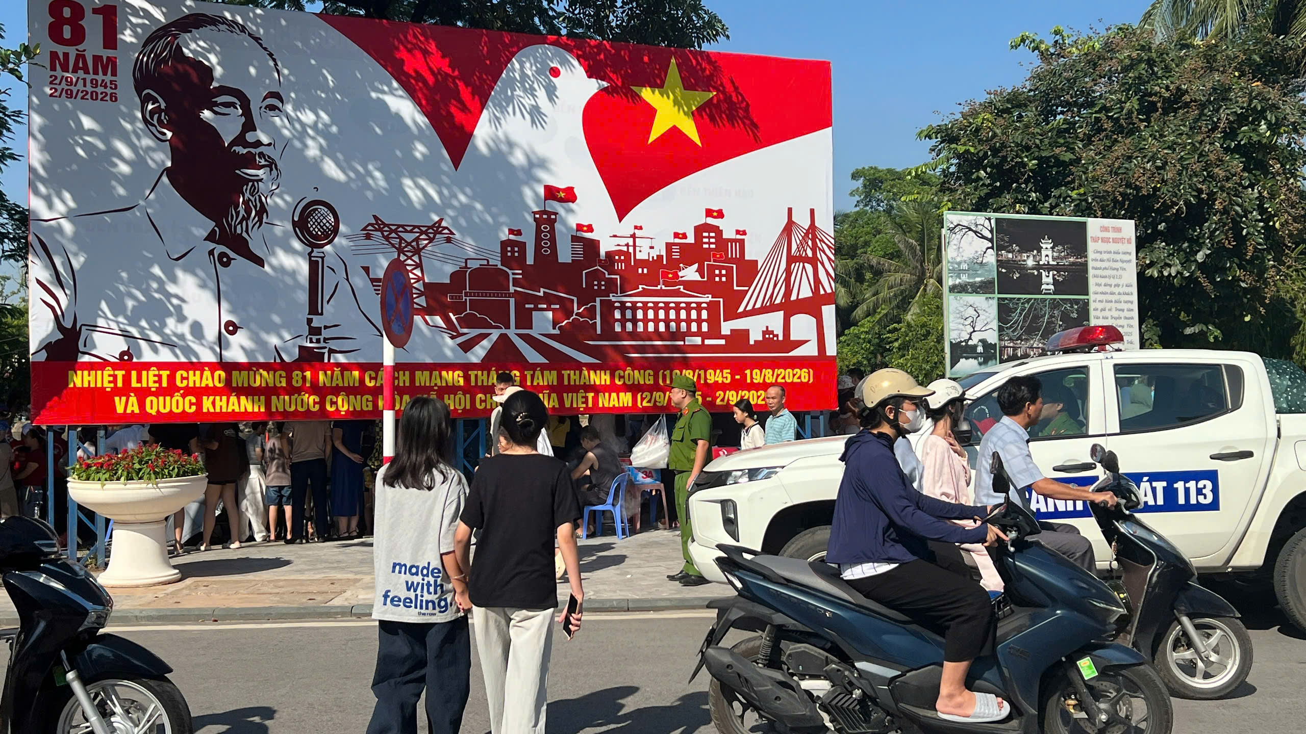 Cảnh sát 113 công an tỉnh Hưng Yên tăng cường tuần tra, đảm bảo an ninh, trật tự trong dịp Quốc khánh 02/9