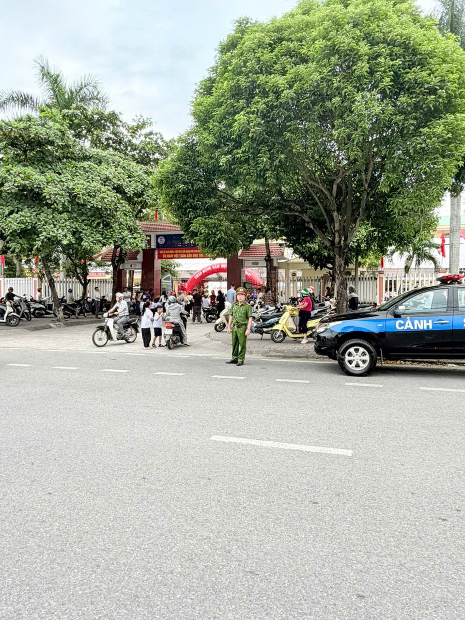 Lực lượng Cảnh sát trật tự chủ động bảo đảm an ninh, trật tự ngày khai giảng năm học mới 2026-2027