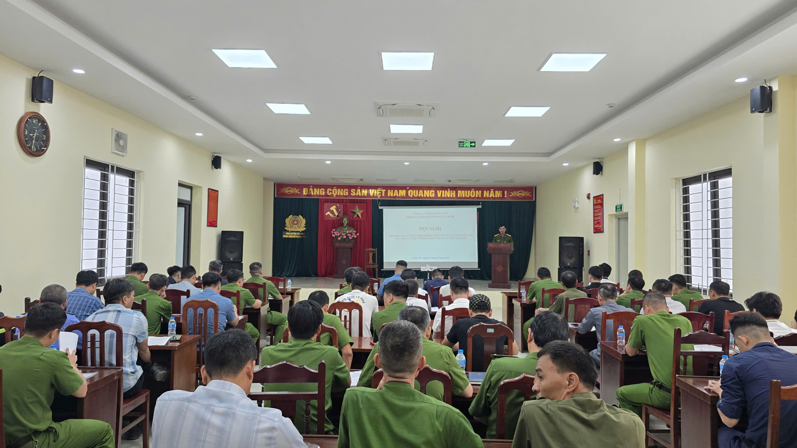 Phòng Cảnh sát phòng cháy, chữa cháy và cứu nạn, cứu hộ: Tập huấn Điều lệ Hội thao kỹ thuật chữa cháy và cứu nạn, cứu hộ tỉnh Hưng Yên năm 2026