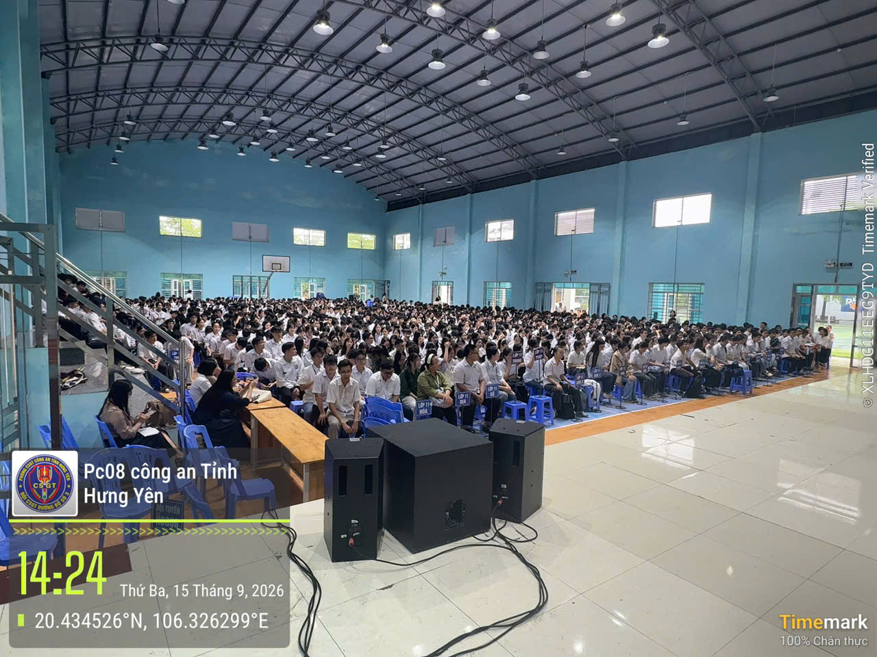 Đội Cảnh sát giao thông đường bộ số 3 trang bị kiến thức, kỹ năng tham gia giao thông an toàn cho học sinh Trường THPT chuyên Thái Bình năm học 2026 - 2027