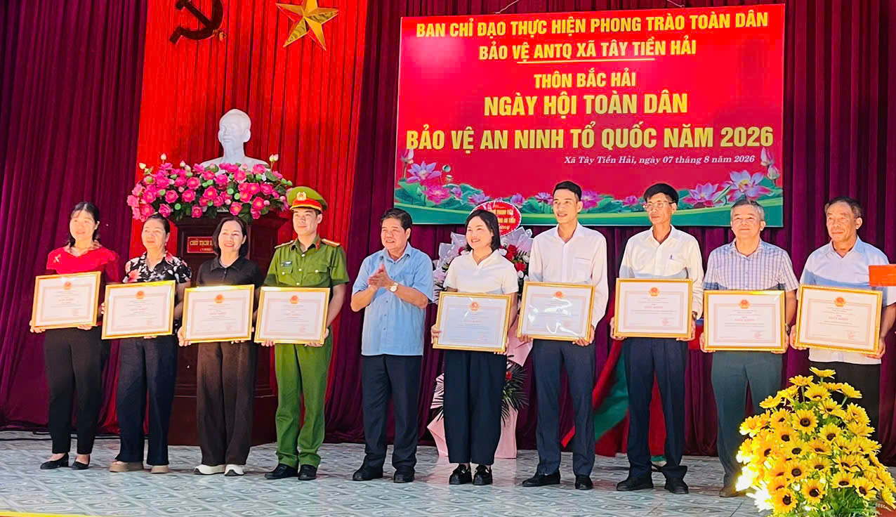 Công an xã Tây Tiền Hải chủ động tham mưu lựa chọn thôn Bắc Hải tổ chức điểm “Ngày hội điểm toàn dân bảo vệ An ninh Tổ quốc” năm 2026