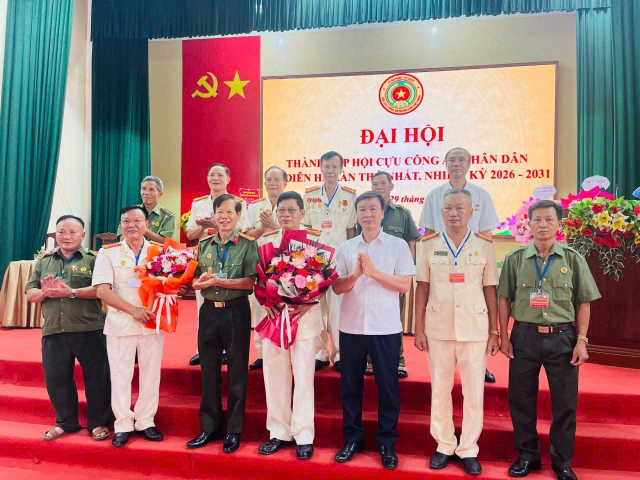 Công an xã Diên Hà phối hợp tổ chức thành công Đại hội thành lập Hội Cựu Công an nhân dân xã Diên Hà lần thứ nhất, nhiệm kỳ 2026-2031