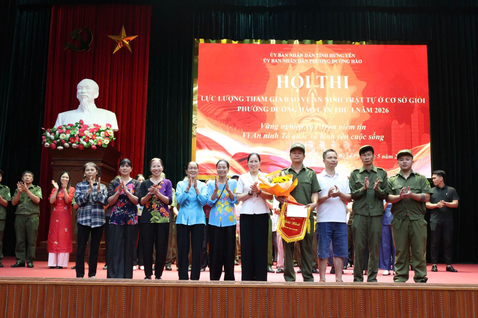 Công an phường Đường Hào tham mưu tổ chức hội thi lực lượng tham gia bảo vệ an ninh trật tự cơ sở giỏi năm 2026