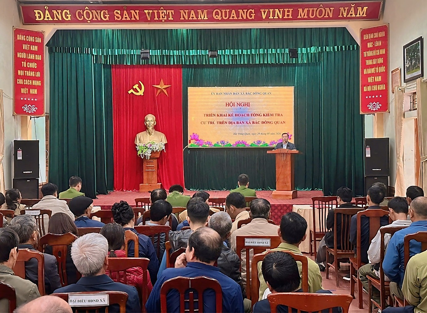 Công an xã Bắc Đông Quan triển khai cao điểm tổng rà soát, kiểm tra cư trú trên địa bàn