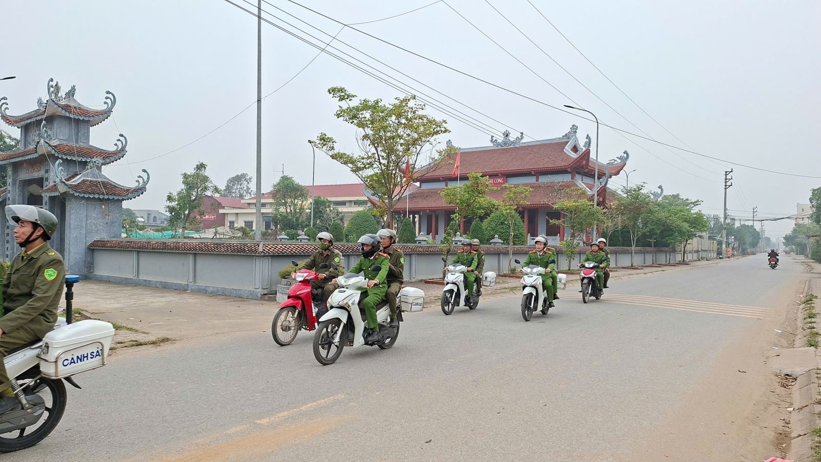 Công an xã Thần Khê ngày đầu ra quân thực hiện đợt cao điểm tấn công trấn áp tội phạm
