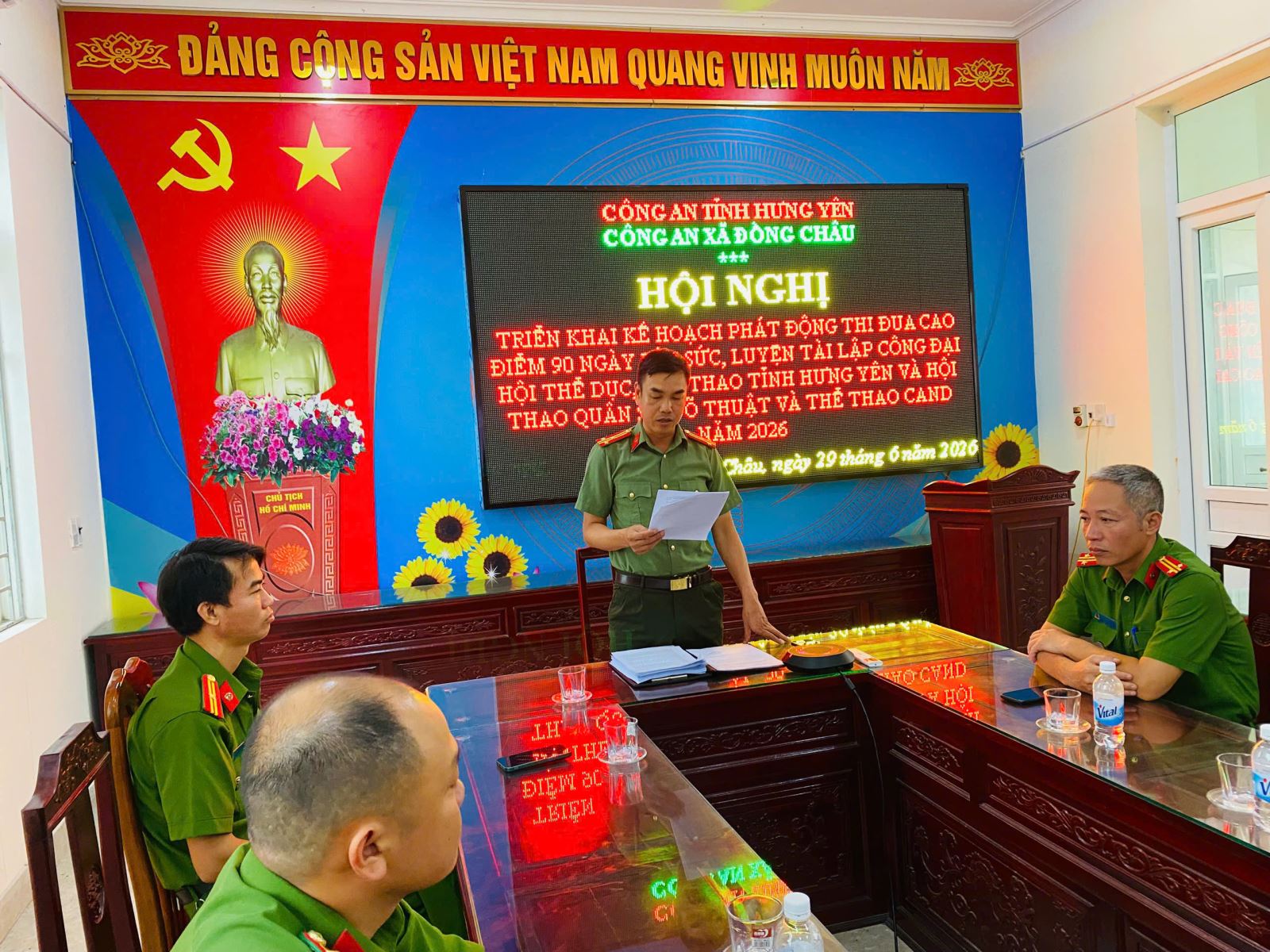 Công an xã Đồng Châu phát động đợt thi đua 