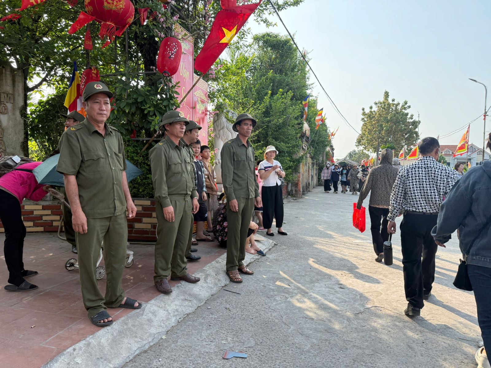 Công an xã Tân Thuận tăng cường công tác bảo đảm an toàn an ninh, trật tự Lễ hội truyền thống Bổng Điền năm 2026