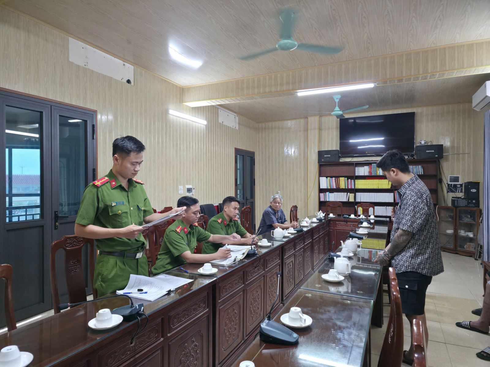 Công an xã Ái Quốc quyết liệt triển khai tháng cao điểm phòng chống ma túy