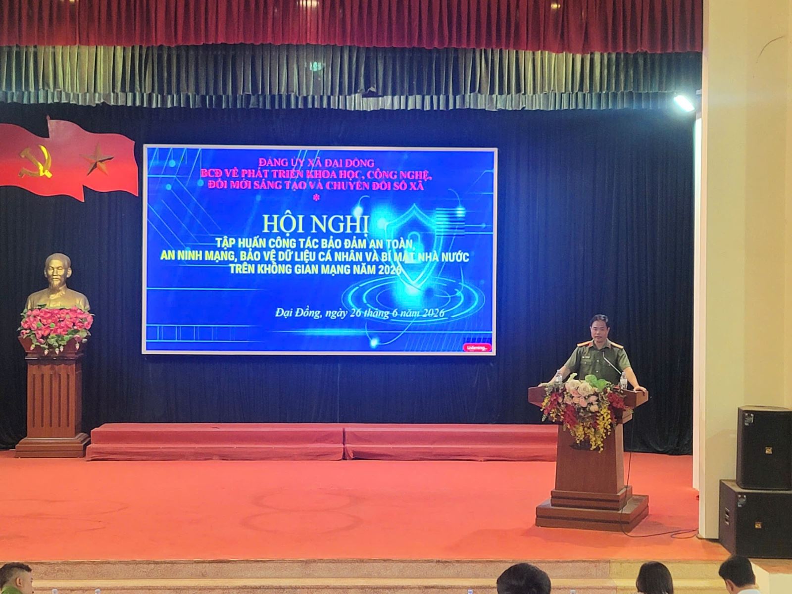 Tuyên truyền nội dung về công tác bảo đảm an toàn, an ninh mạng, bảo vệ dữ liệu cá nhân và bí mật nhà nước không gian mạng