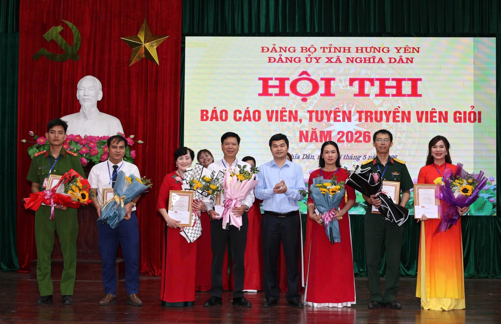 Chi bộ Cảnh sát khu vực, Công an xã Nghĩa Dân: tham gia hội thi báo cáo viên, tuyên truyền viên giỏi năm 2026