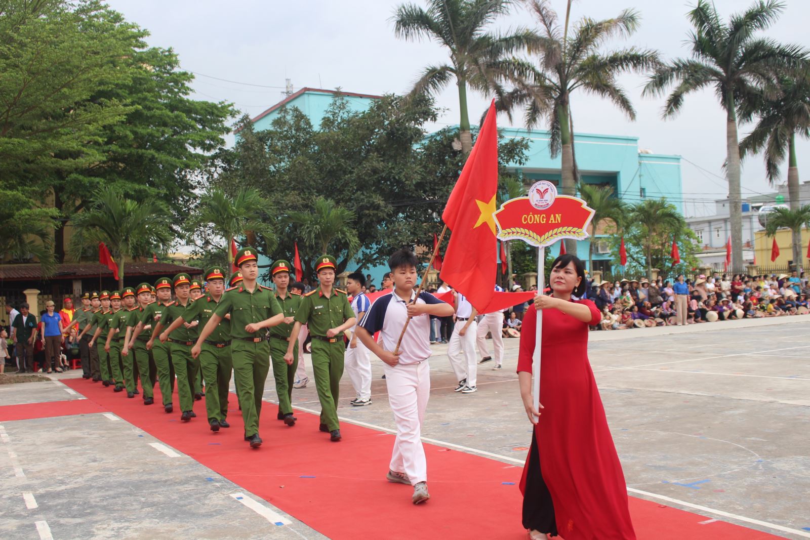 Công an xã Bình Định tích cực tham gia, góp phần vào thành công chung của Đại hội Thể dục thể thao xã Bình Định lần thứ I năm 2026