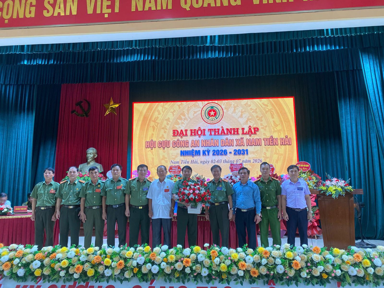 Công an xã Nam Tiền Hải tổ chức thành công Đại hội thành lập Hội Cựu Công an nhân dân xã Nam Tiền Hải lần thứ I, nhiệm kỳ 2026 – 2031