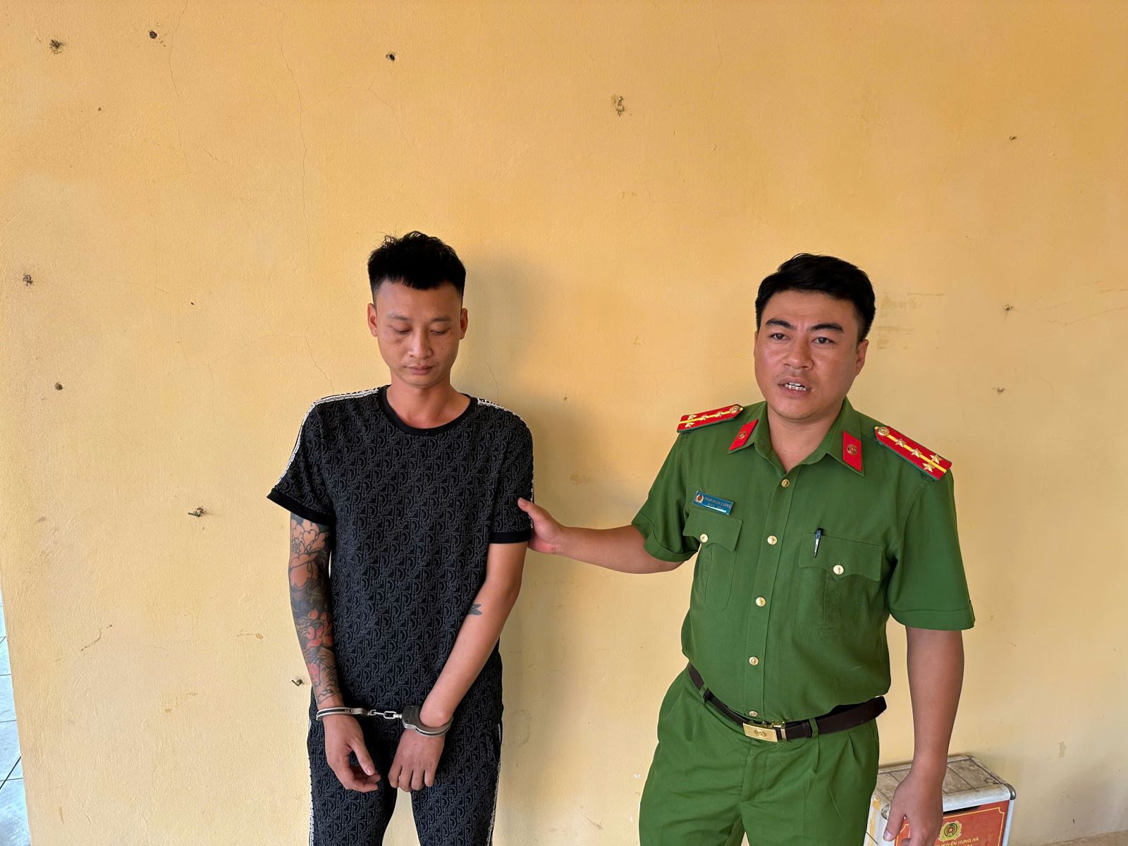 Công an xã Ngự Thiên điều tra làm rõ, bắt giữ đối tượng trộm cắp tài sản trên địa bàn