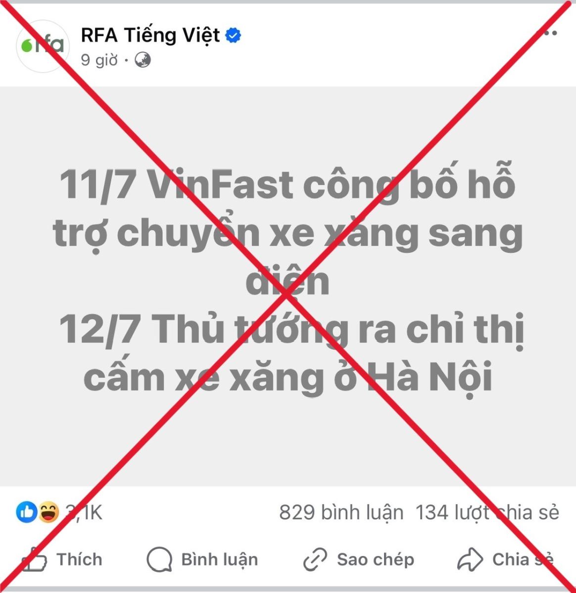 Cảnh giác trước luận điệu xuyên tạc chính sách khuyến khích phát triển xe điện bảo vệ môi trường để gây tâm lý hoài nghi, kích động chống phá.