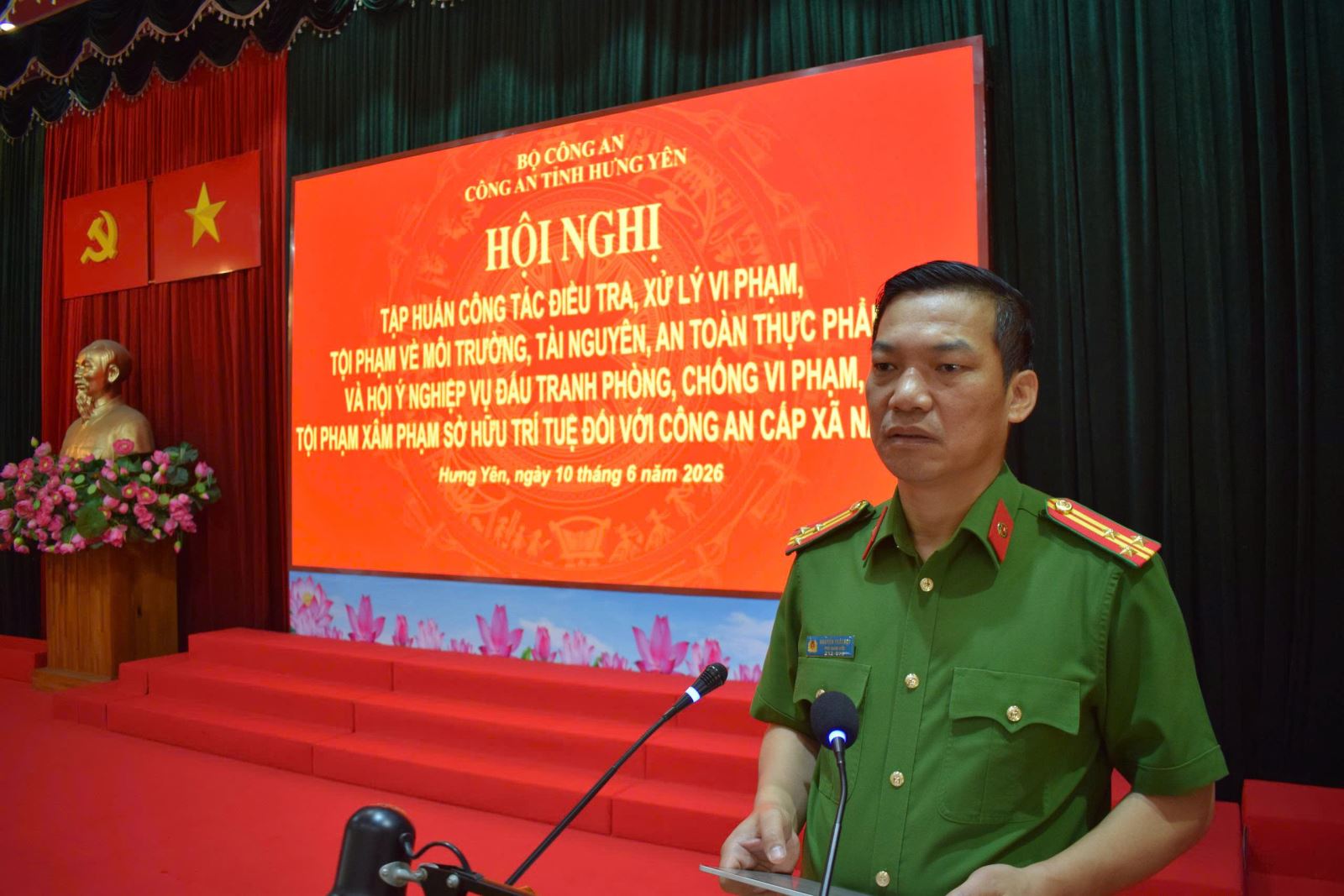 Tập huấn công tác điều tra, xứ lý vi phạm, tội phạm về môi trường, tài nguyên, an toàn thực phẩm và hội ý nghiệp vụ đấu tranh phòng, chống vi phạm, tội phạm xâm phạm sở hữu trí tuệ 