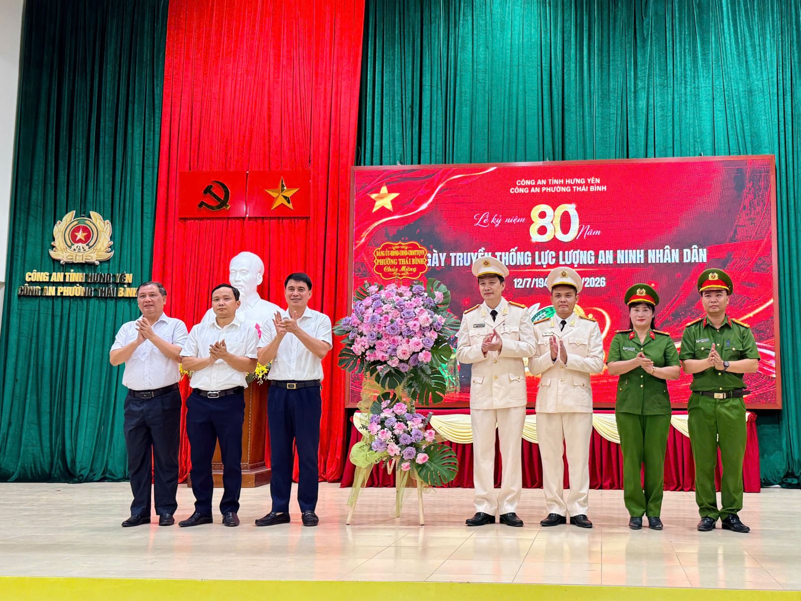 Công an phường Thái Bình tổ chức Lễ kỷ niệm 80 năm ngày truyền thống lực lượng An ninh nhân dân