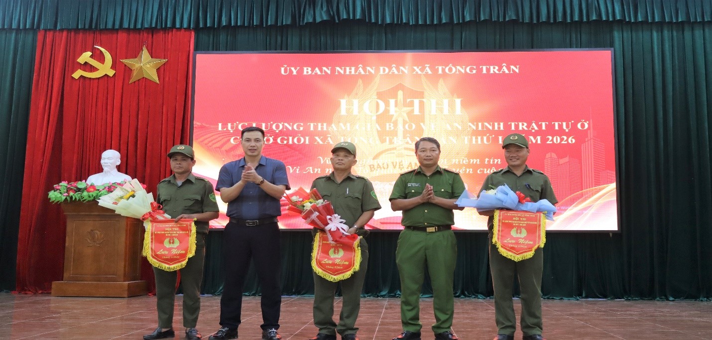 Công an xã Tống Trân tham mưu UBND xã tổ chức Hội thi “Lực lượng tham gia bảo vệ an ninh trật tự ở cơ sở giỏi” xã Tống Trân lần thứ I năm 2026