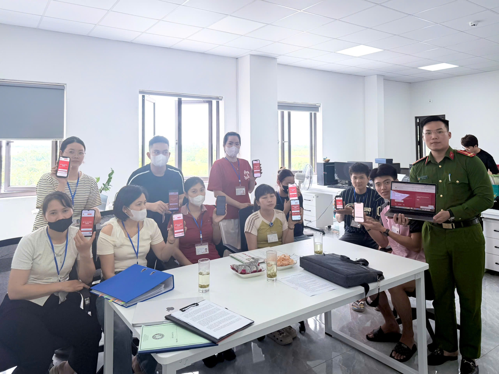 Công an xã Bắc Thái Ninh phát huy hiệu quả mô hình “Tuyên truyền nâng cao nhận thức về Luật An ninh mạng và kỹ năng ứng xử trên không gian mạng”