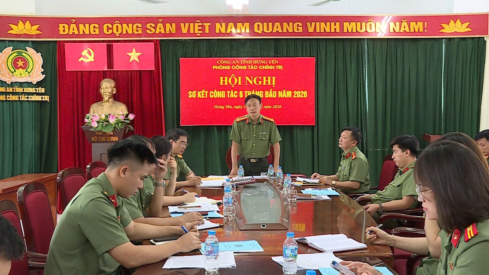 Phòng Công tác chính trị tổ chức Hội nghị sơ kết công tác 6 tháng đầu năm 2026