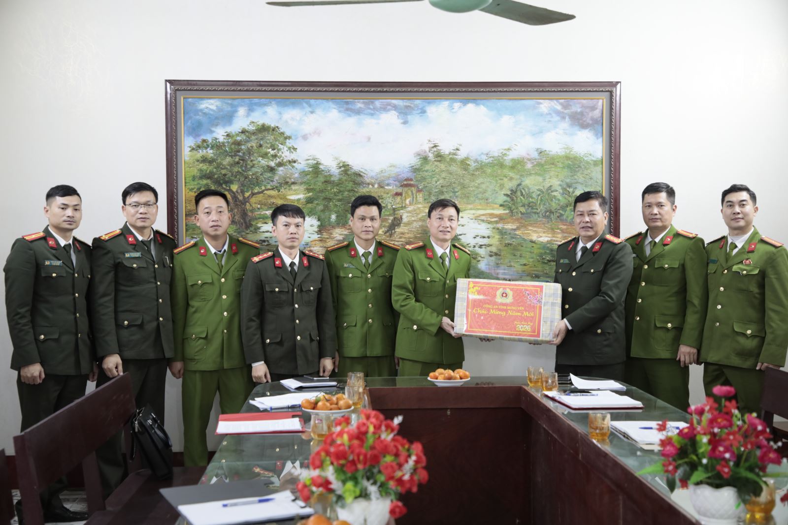 Đồng chí lãnh đạo Công an tỉnh thăm, chúc Tết Đảng ủy, HĐND, UBND và động viên lực lượng Công an xã, phường trên địa bàn tỉnh