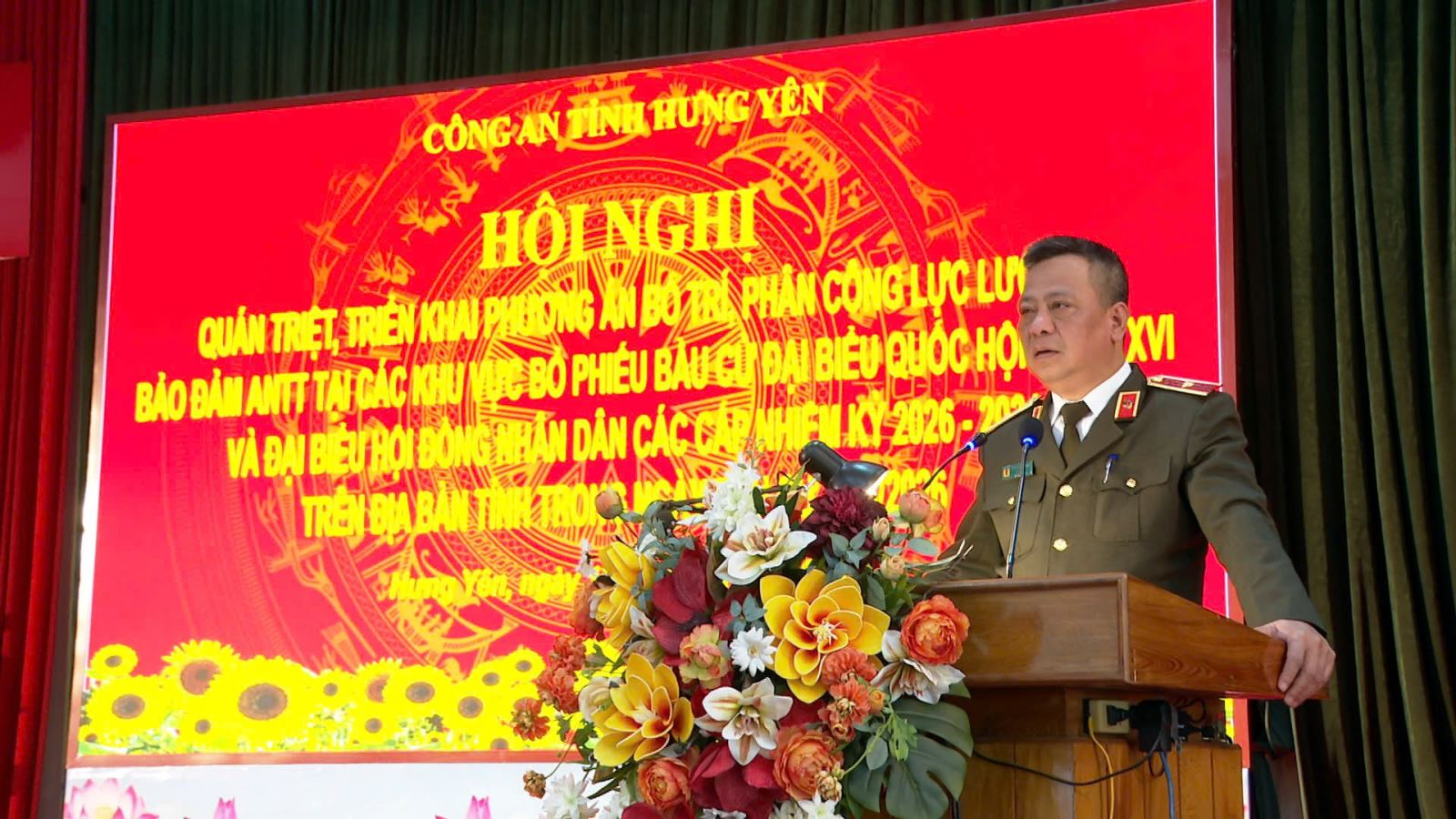 Công an tỉnh triển khai Phương án bố trí, phân công lực lượng bảo đảm an ninh trật tự tại các khu vực bỏ phiếu bầu cử