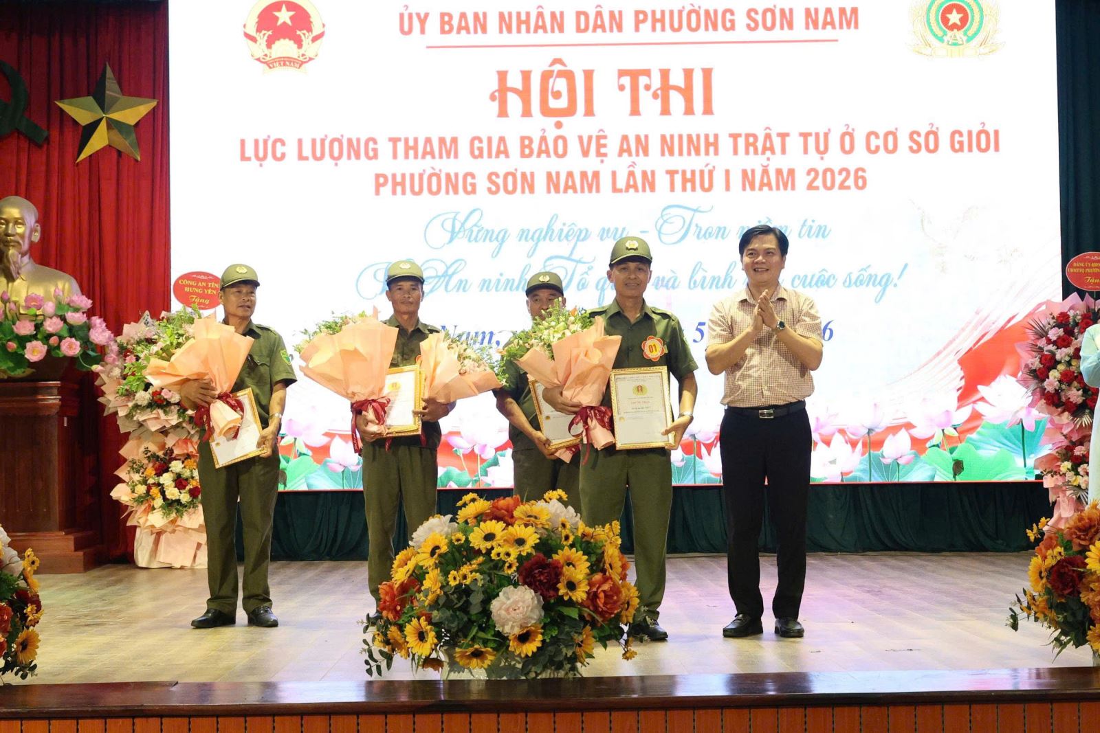 Công an phường Sơn Nam tham mưu tổ chức thành công Hội thi “Lực lượng tham gia bảo vệ ANTT ở cơ sở giỏi” phường Sơn Nam (lần thứ I) năm 2026