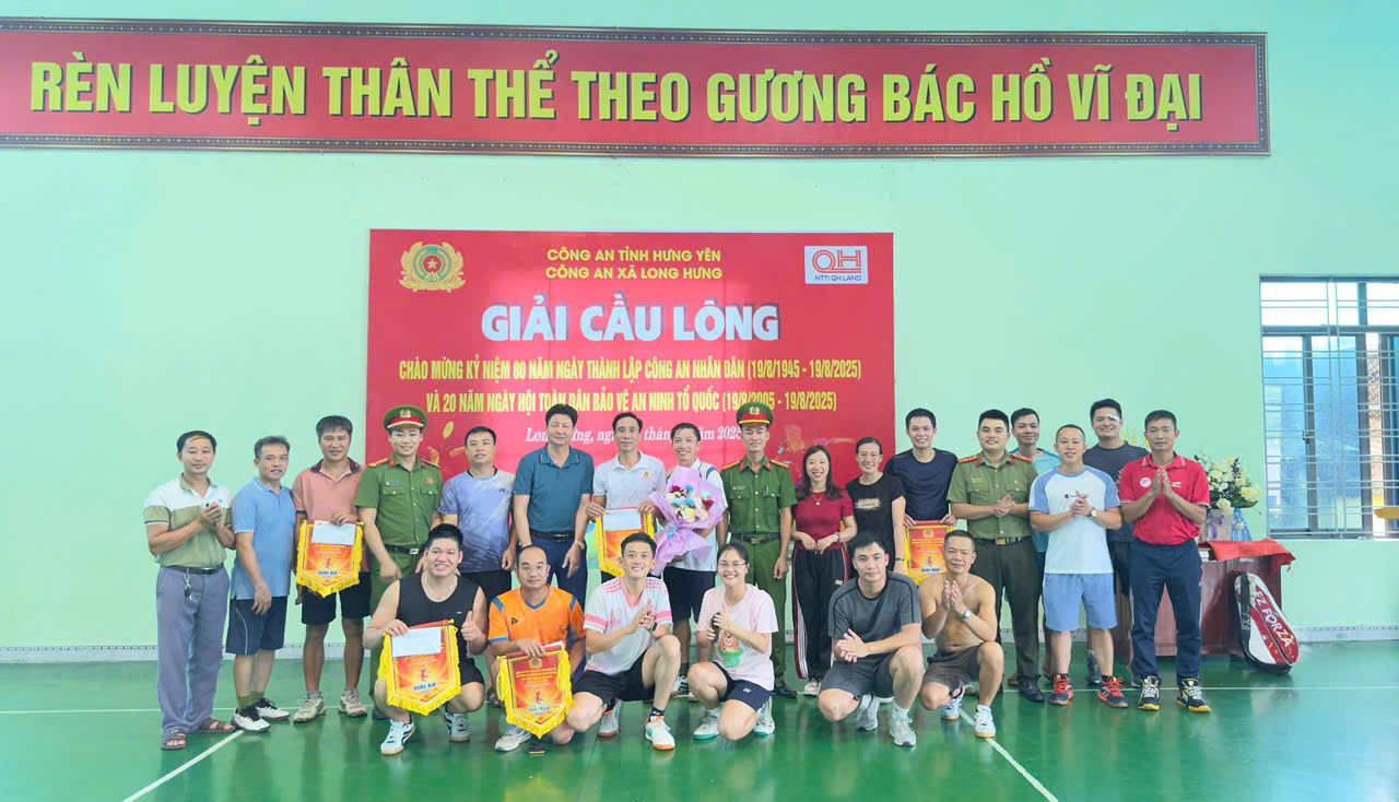 Công an xã Long Hưng tổ chức giải thể thao chào mừng kỷ niệm 80 năm Ngày truyền thống lực lượng Công an nhân dân và 20 năm Ngày hội toàn dân bảo vệ an ninh Tổ quốc