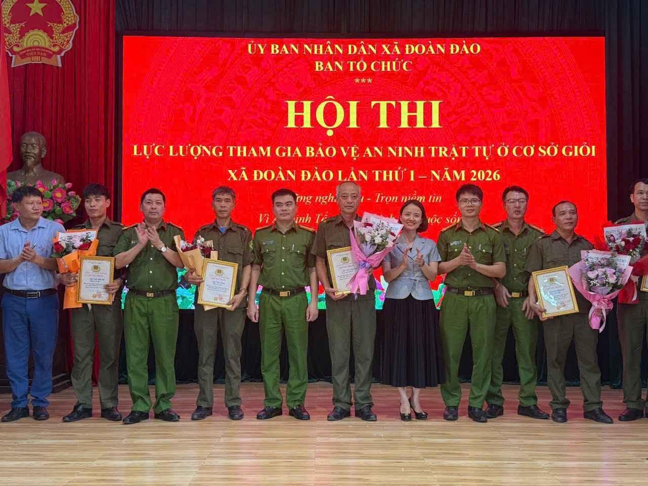 Công an xã Đoàn Đào tham mưu UBND xã tổ chức thành công Hội thi “An ninh trật tự cơ sở giỏi” lần thứ I năm 2026