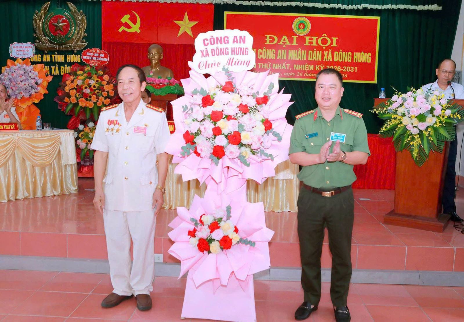Công an xã Đông Hưng tham mưu tổ chức thành công Đại hội thành lập Hội Cựu Công an nhân dân xã nhiệm kỳ 2026-2031