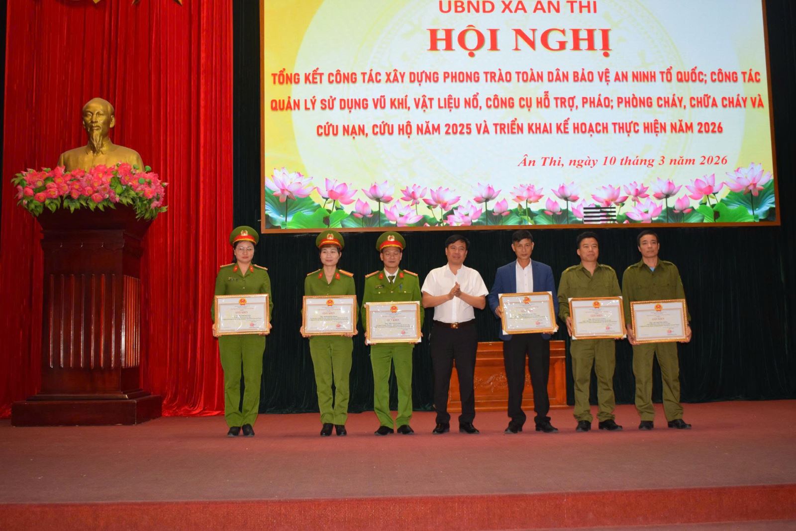 Xã Ân Thi tổng kết phong trào “Toàn dân bảo vệ an ninh Tổ quốc” năm 2025