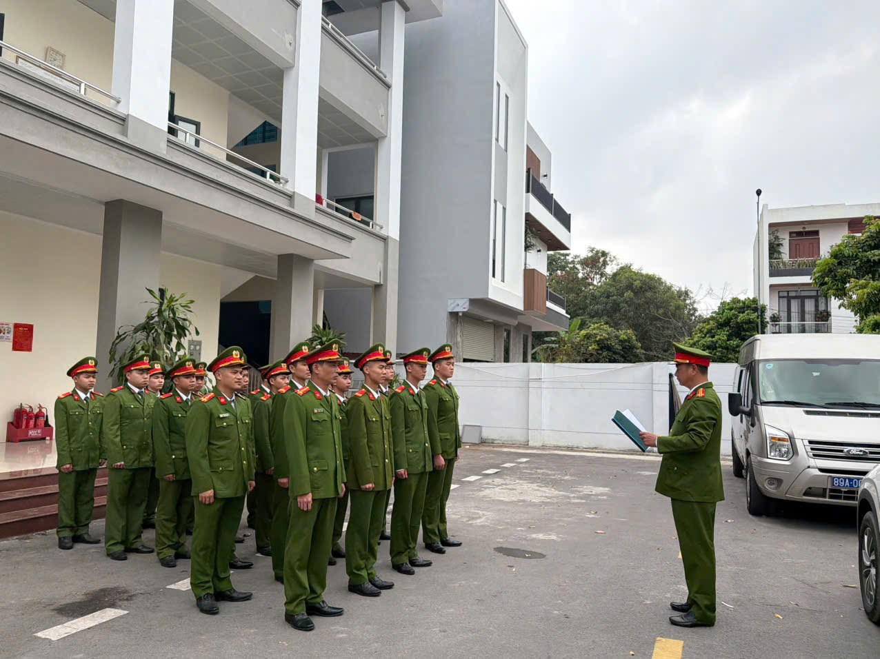 Phòng Cảnh sát Cơ động tăng cường công tác trực ban, trực chiến, bảo đảm tuyệt đối an ninh, an toàn Đại hội Đảng lần thứ XIV.