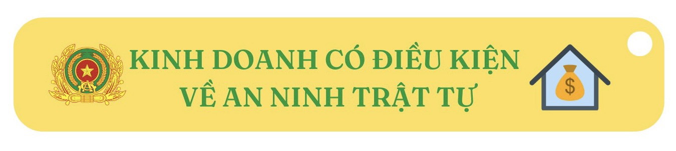Quản lý ngành nghề đầu tư, kinh doanh có điều kiện về an ninh, trật tự
