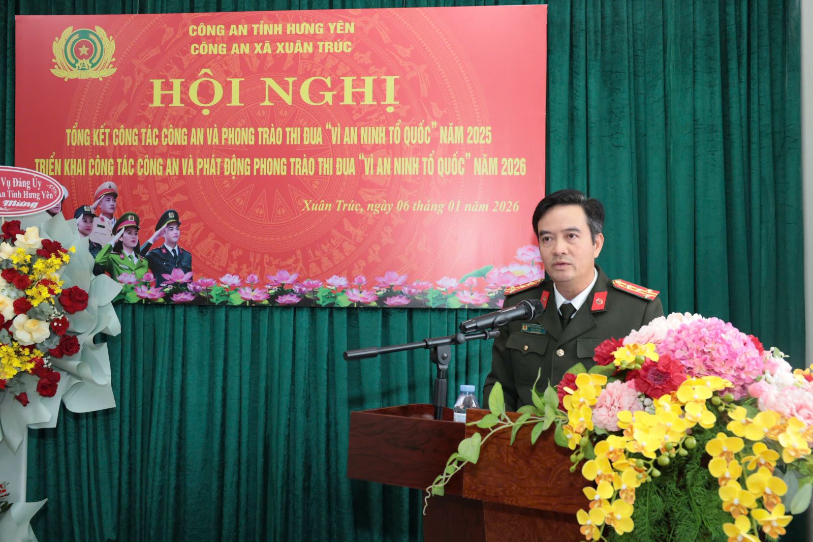 Công an xã Xuân Trúc tổ chức Hội nghị triển khai công tác Công an và phát động phong trào thi đua “Vì an ninh Tổ quốc” năm 2026